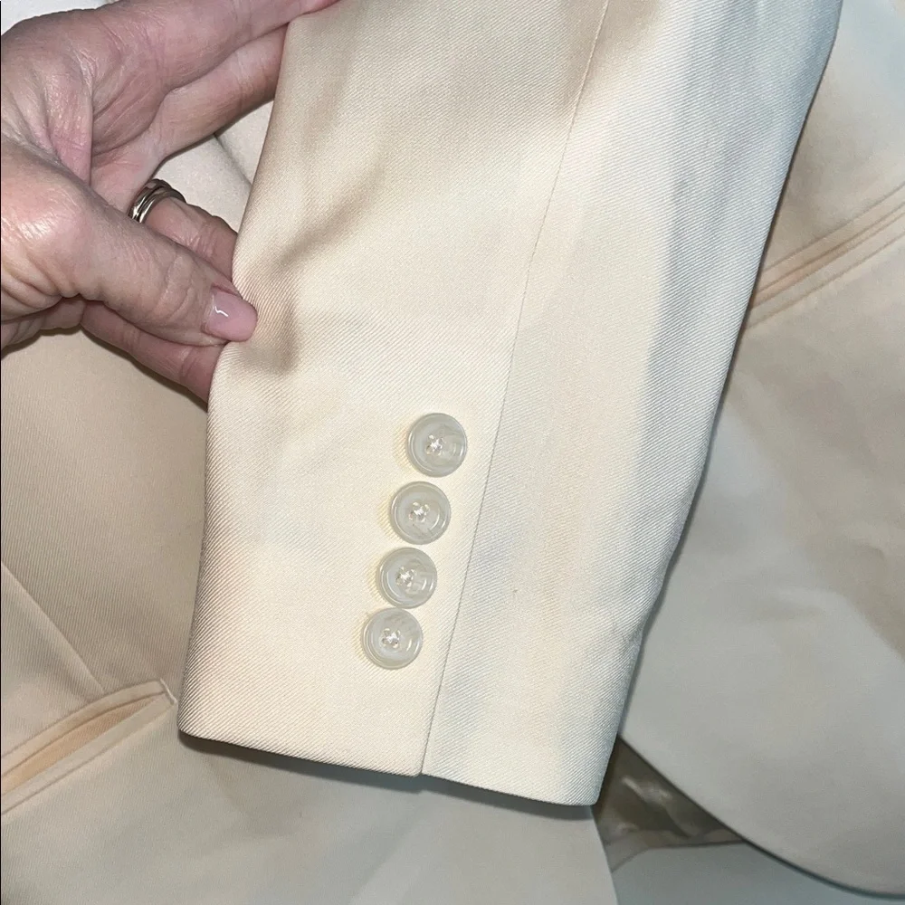 J. Crew Cream / White Tuxedo Blazer NWT 36R